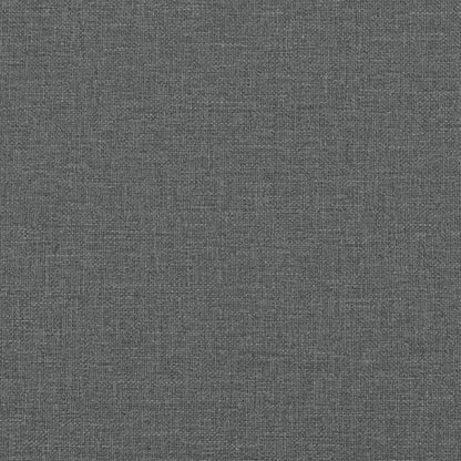 Schlafsofa in L-Form Dunkelgrau 255x140x70 cm Stoff