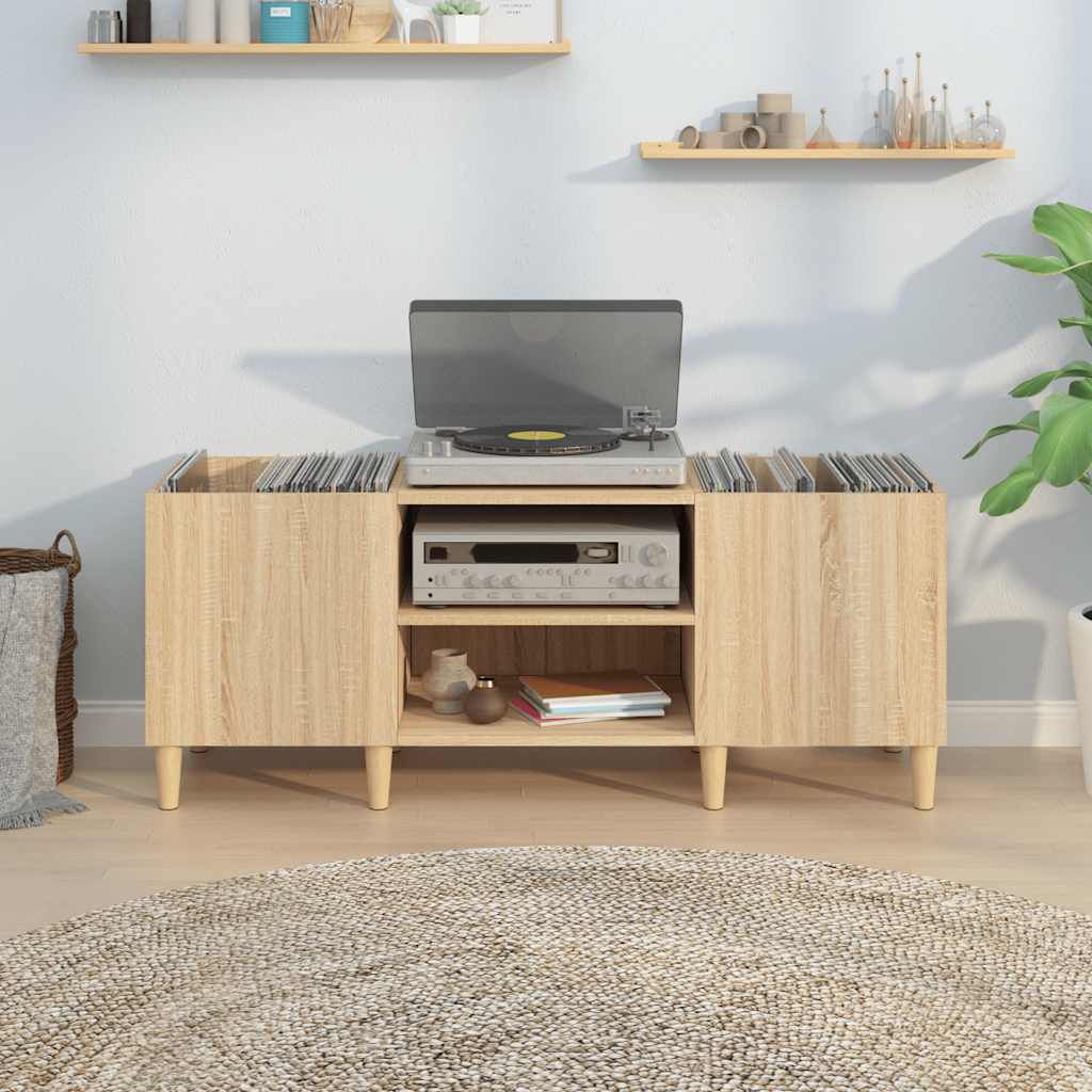 Plattenschrank Sonoma-Eiche 121x38x48 cm Holzwerkstoff