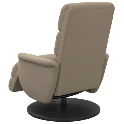 Relaxsessel mit Fußteil Cappuccino-Braun Kunstleder