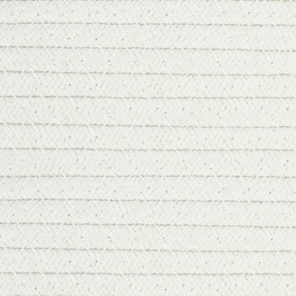 Aufbewahrungskorb Grau und Weiß Ø51x33 cm Baumwolle