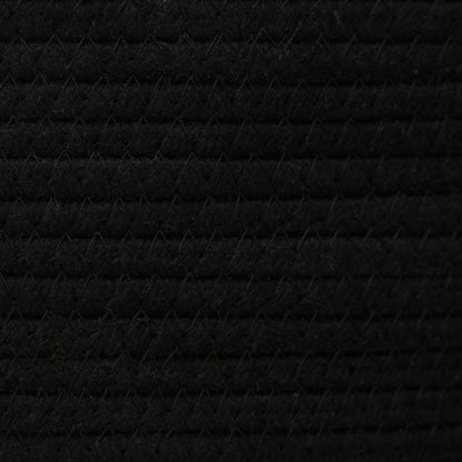 Aufbewahrungskorb Schwarz und Weiß 49x65 cm Baumwolle