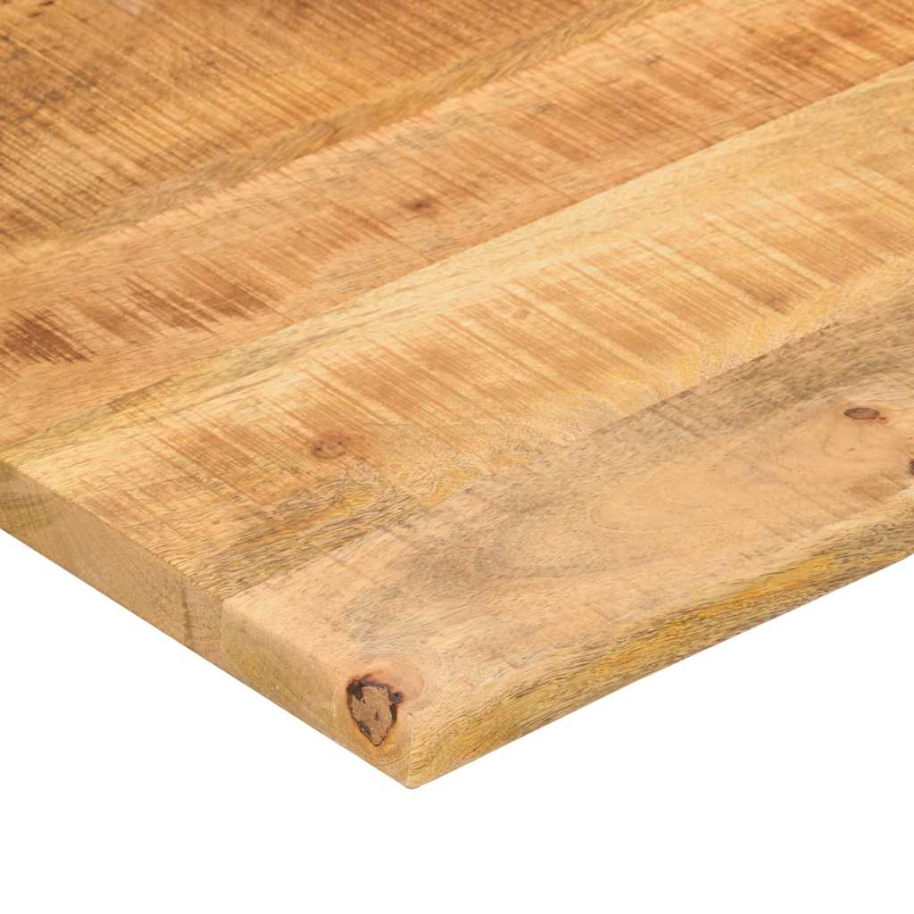 Schreibtischplatte mit Aussparung 80x50x2,5 cm Massivholz Mango