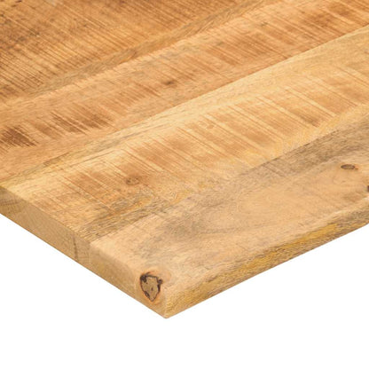 Schreibtischplatte mit Aussparung 110x50x2,5cm Massivholz Mango