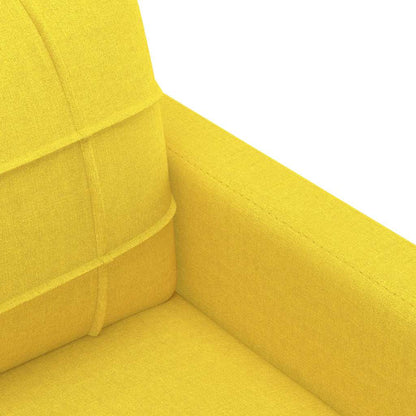 2-Sitzer-Sofa Hellgelb 120 cm Stoff