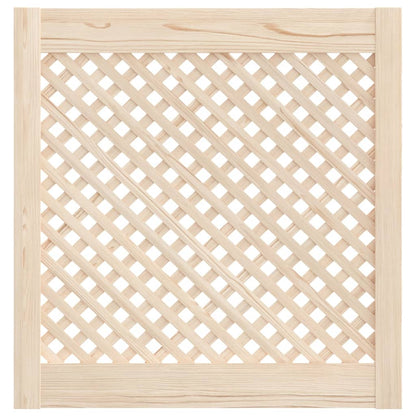 Schranktüren 2 Stk. Gitterdesign 59,5x61,5 cm Massivholz Kiefer