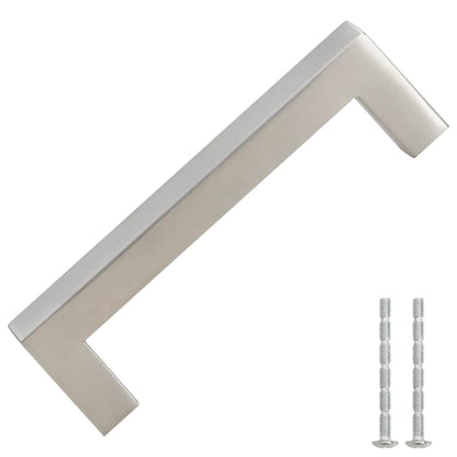 Möbelgriffe 10 Stk. Silbern 96 mm Edelstahl