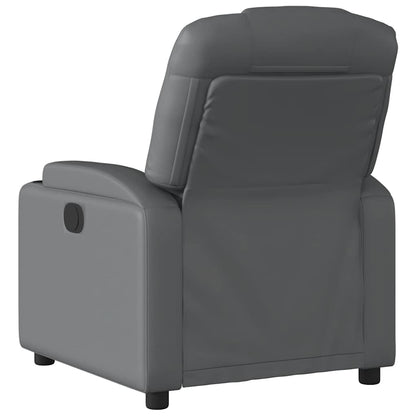 Relaxsessel Grau Kunstleder