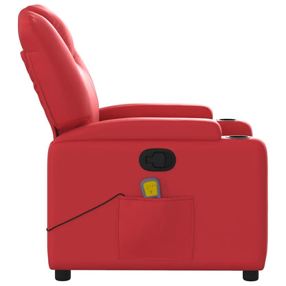 Massagesessel Rot Kunstleder