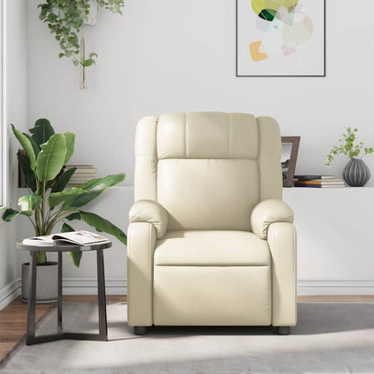 Massagesessel Creme Kunstleder
