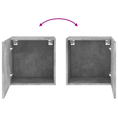 TV-Wandschrank Betongrau 40,5x30x40 cm Holzwerkstoff