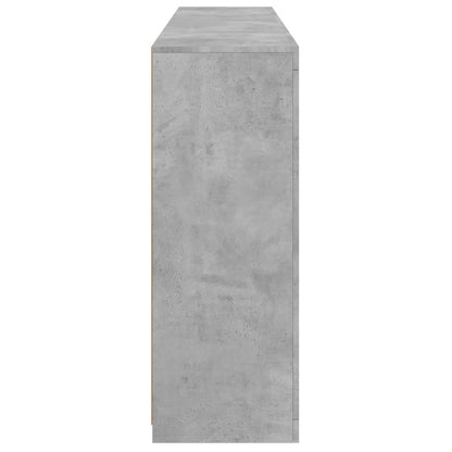 Sideboards mit LED-Leuchten 3 Stk. Betongrau Holzwerkstoff