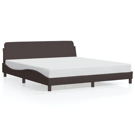 Bettgestell "Dover" Dunkelbraun 180x200 cm Stoff