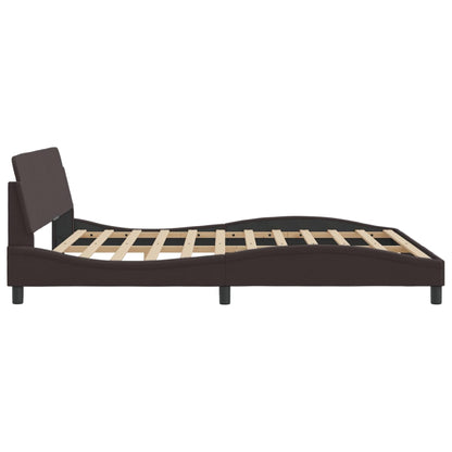 Bettgestell "Dover" Dunkelbraun 180x200 cm Stoff