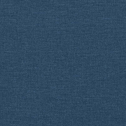 Bettgestell mit Kopfteil "Dover" Blau 180x200 cm Stoff