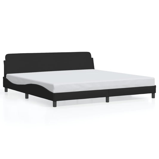 Bettgestell "Dover" Schwarz 200x200 cm Stoff
