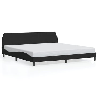 Bettgestell "Dover" Schwarz 200x200 cm Samt