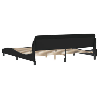 Bettgestell "Dover" Schwarz 200x200 cm Samt