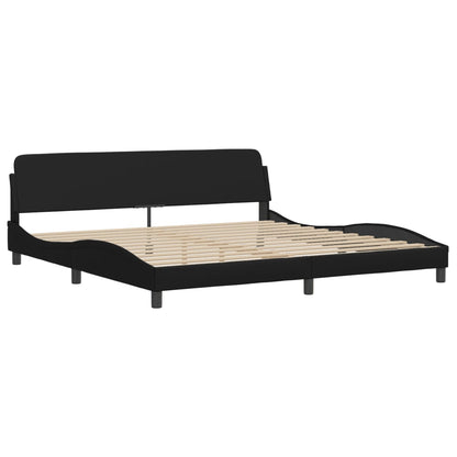Bettgestell "Dover" Schwarz 200x200 cm Kunstleder