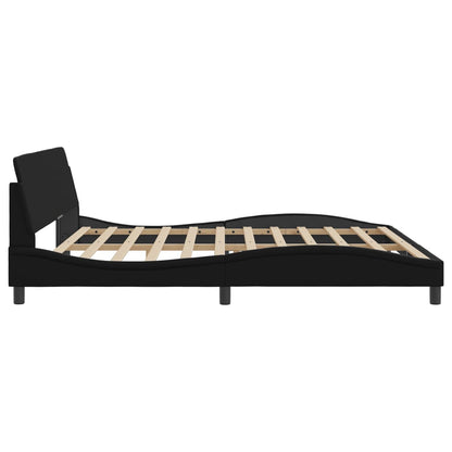 Bettgestell "Dover" Schwarz 200x200 cm Kunstleder