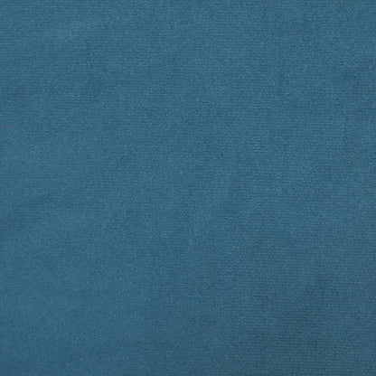Schlafsofa 2-Sitzer mit Fußhocker Blau Samt