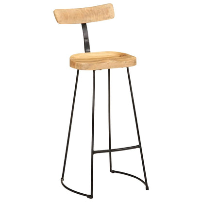 Barhocker 2 Stk. 49x43x103 cm Mango Massivholz