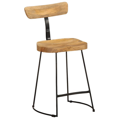 Barhocker 2 Stk. 49x43x79 cm Mango Massivholz