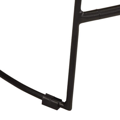 Barhocker 2 Stk. Schwarz 45x40x78 cm Mango Massivholz