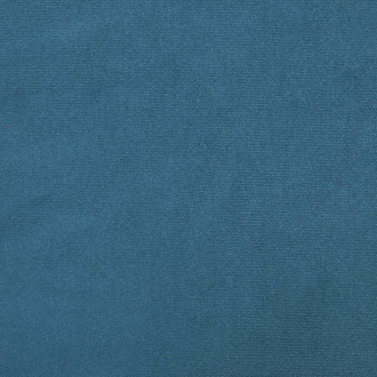 Relaxsessel mit Hocker Blau Samt