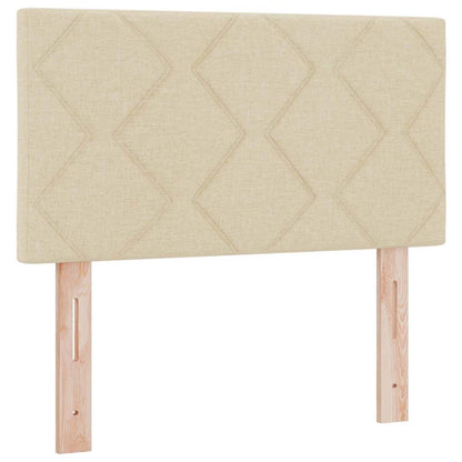 Boxspringbett mit Matratze Creme 120 x 200 cm Stoff