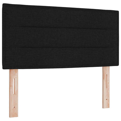 Boxspringbett mit Matratze Schwarz 100 x 200 cm Stoff