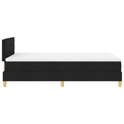 Boxspringbett mit Matratze Schwarz 120 x 200 cm Stoff
