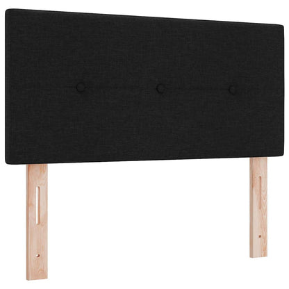 Boxspringbett mit Matratze Schwarz 90 x 190 cm Stoff