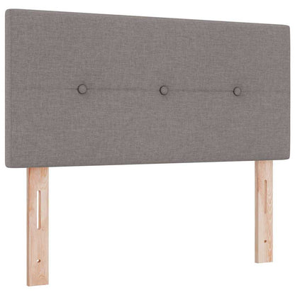 Boxspringbett mit Matratze mit Matratze Taupe 90 x 200 cm Stoff