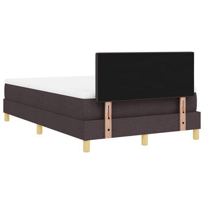 Boxspringbett mit Matratze Dunkelbraun 120 x 200 cm Stoff