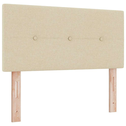 Boxspringbett mit Matratze Creme 120 x 200 cm Stoff