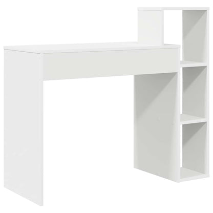 Schreibtisch mit Regal Weiß 100 x 40 x 90 cm Holzwerkstoff