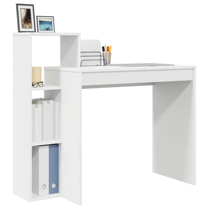 Schreibtisch mit Regal Weiß 100 x 40 x 90 cm Holzwerkstoff