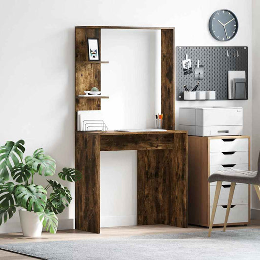Schreibtisch Räuchereiche 78,5 x 37 x 154,5 cm Holzwerkstoff