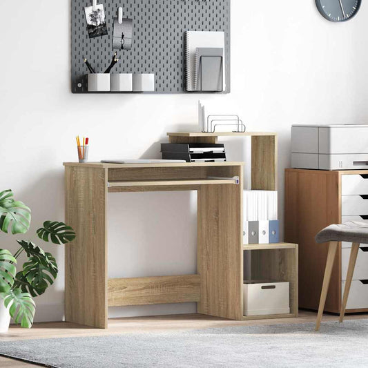 Tisch mit Regal Sonoma Eiche 106 x 40 x 88,5 cm Holzwerkstoff