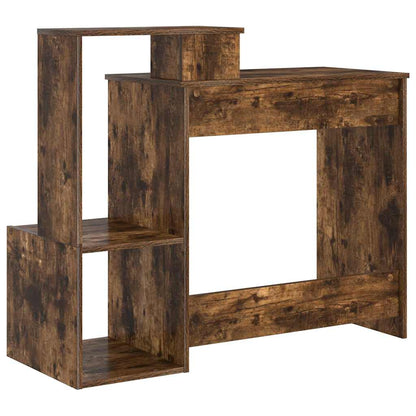 Tisch mit Regal Räuchereiche 106 x 40 x 88,5 cm Holzwerkstoff