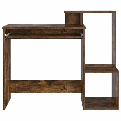 Tisch mit Regal Räuchereiche 106 x 40 x 88,5 cm Holzwerkstoff