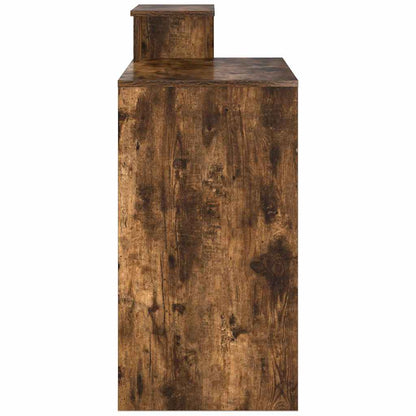 Tisch mit Regal Räuchereiche 106 x 40 x 88,5 cm Holzwerkstoff