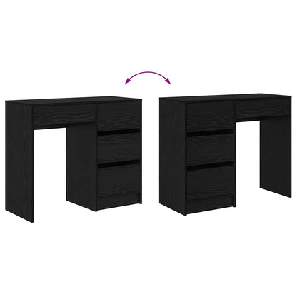 Schreibtisch Schwarze Eiche 90 x 37.5 x 75 cm Holzwerkstoff