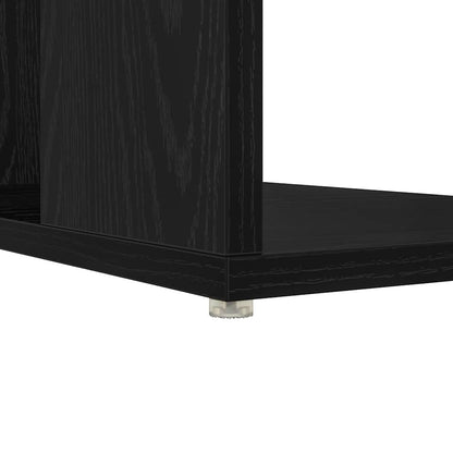 Schreibtisch mit Stauraum Schwarze Eiche 130 x 50,5 x 75 cm