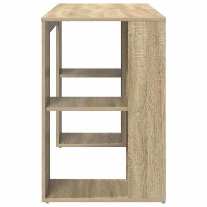 Schreibtisch mit Stauraum Sonoma Eiche 130 x 50,5 x 75 cm