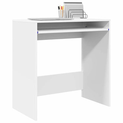 Tisch mit Regal Weiß 77,5 x 43 x 79 cm Holzwerkstoff