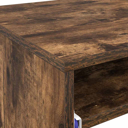 Tisch mit Regal Räuchereiche 77,5 x 43 x 79 cm Holzwerkstoff