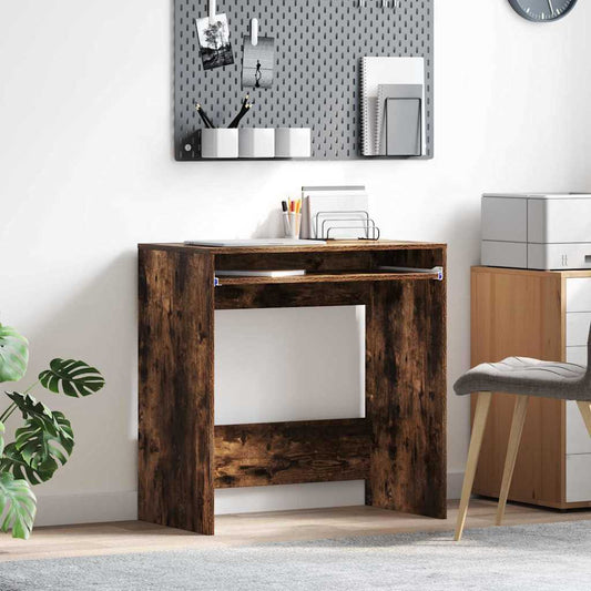 Tisch mit Regal Räuchereiche 77,5 x 43 x 79 cm Holzwerkstoff