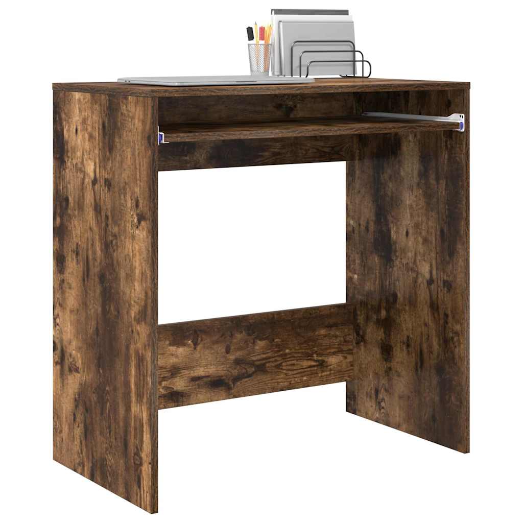 Tisch mit Regal Räuchereiche 77,5 x 43 x 79 cm Holzwerkstoff