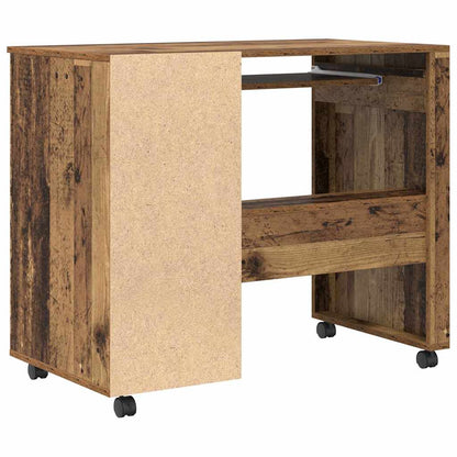 Tisch mit Rollen mit Rad Altholz 91 x 50 x 77 cm Holzwerkstoff